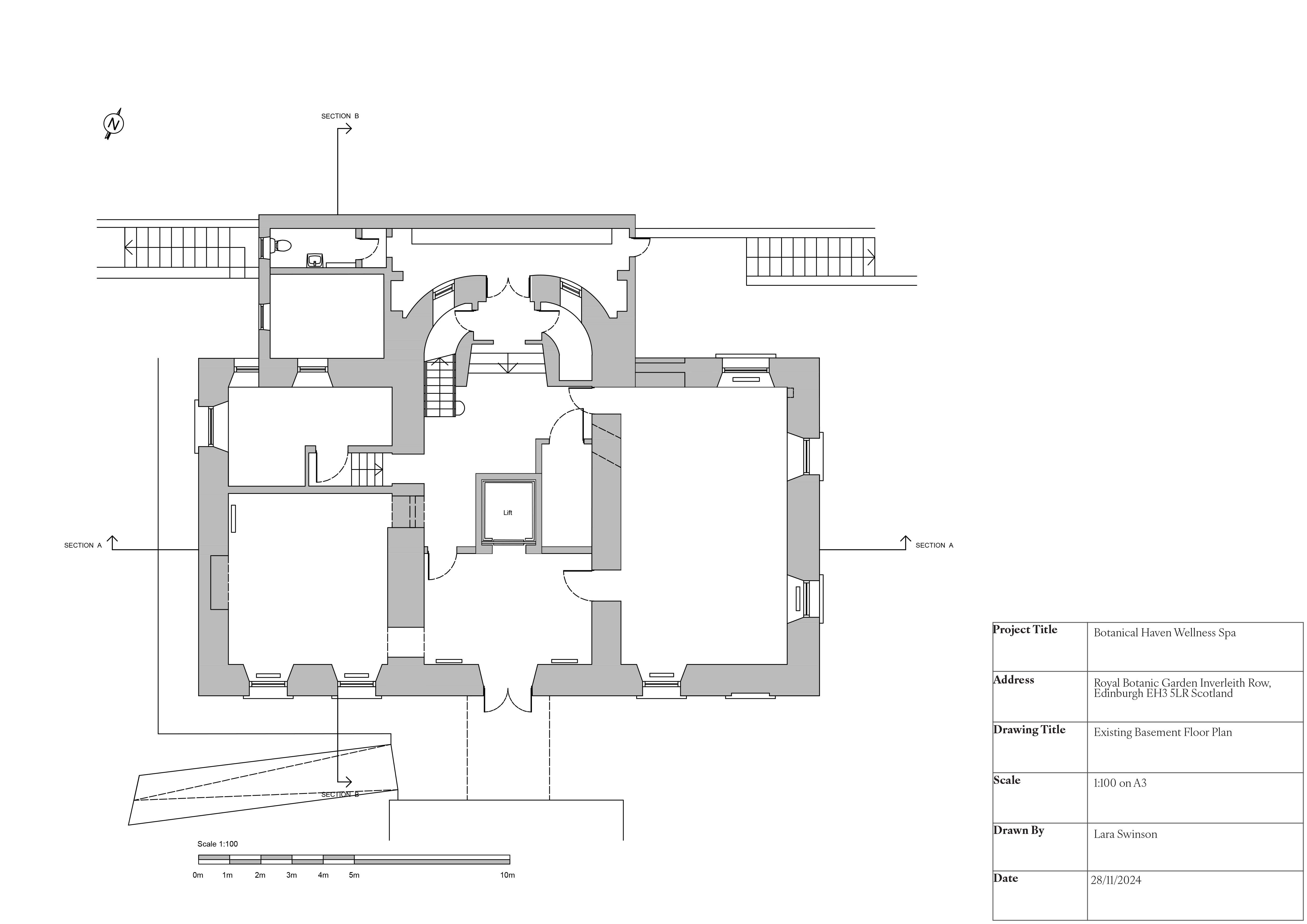 Existing Basement Floor Plan
