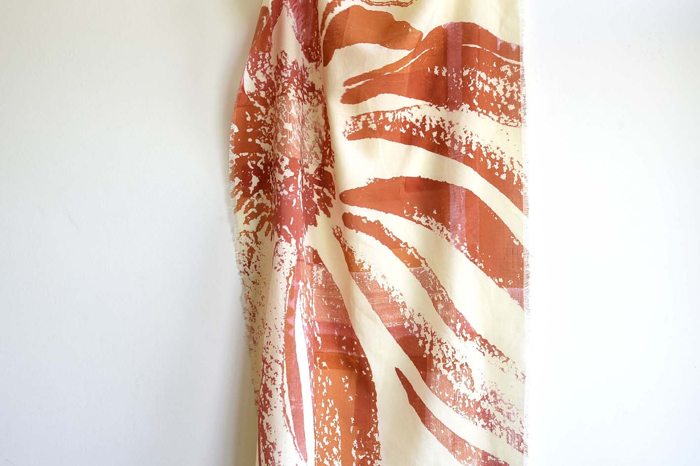 Screen printed cotton textile 