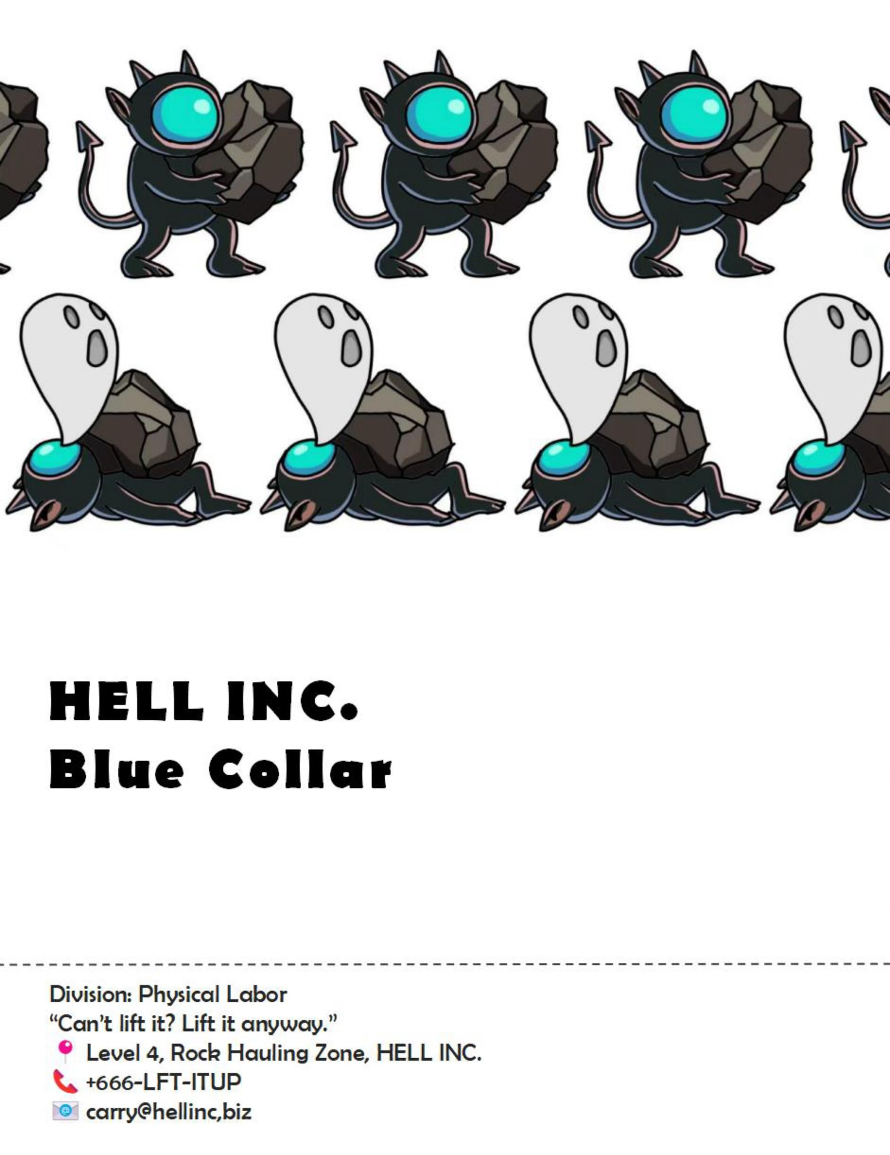 The businesscard of the charactor at level 1.