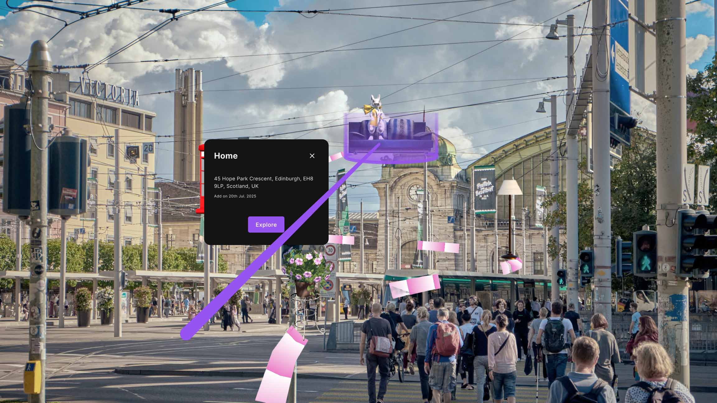 Spatial navigation user interface Selected State