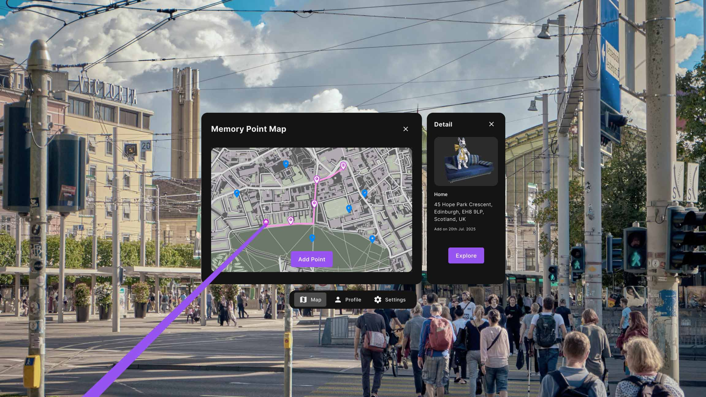 Memory Point Map Interface
