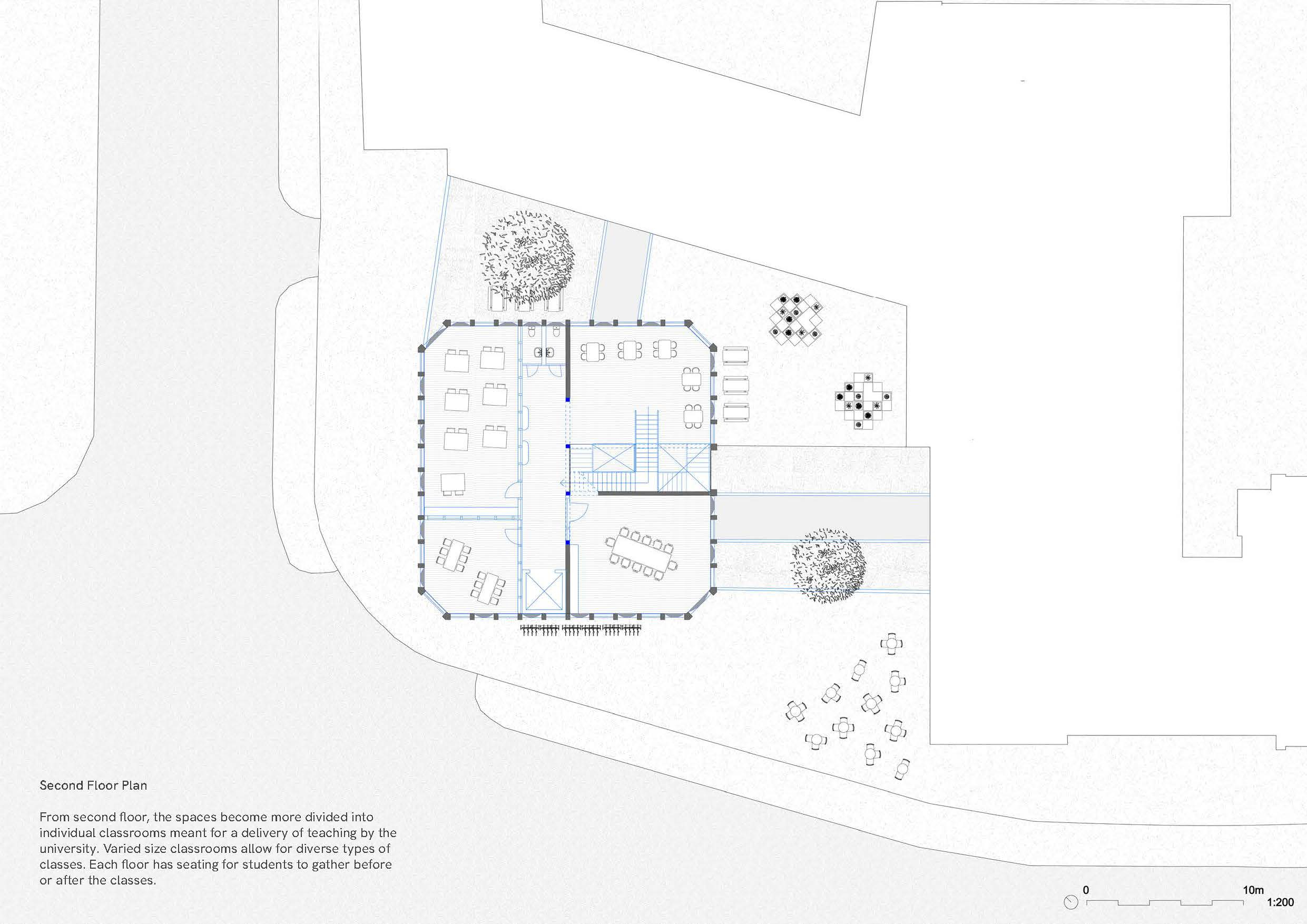 1:200 Second Floor Plan