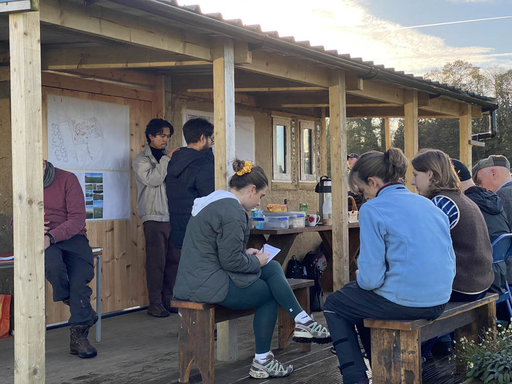 group of people participating in the allotment workshop 