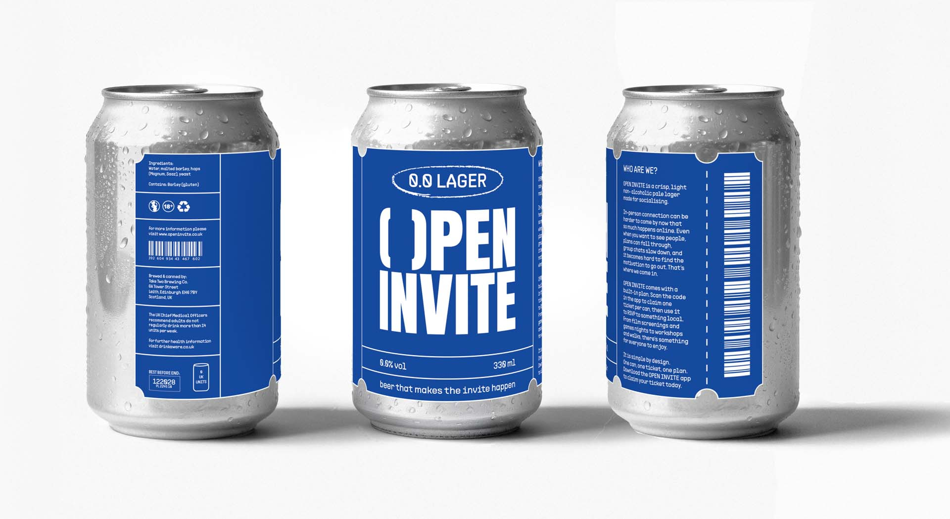 All sides of the can label