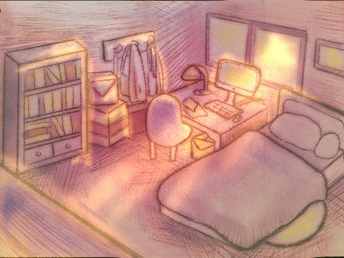 scene in the game
