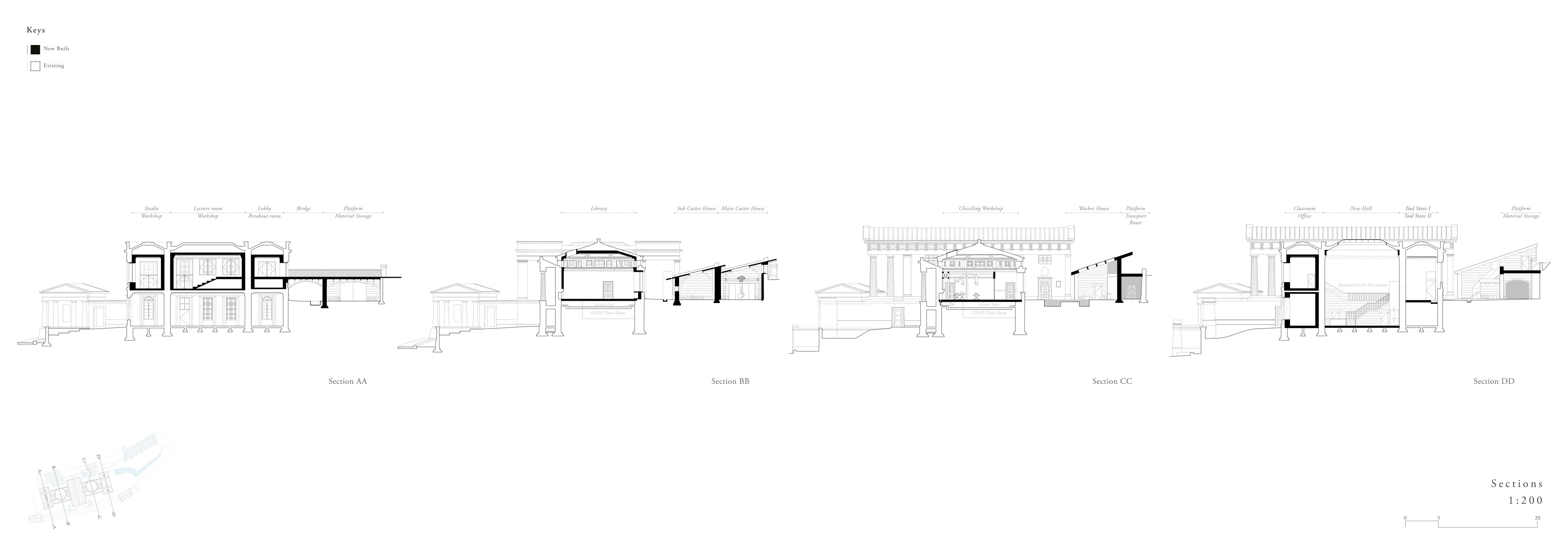 Cross Sections | 1:200@A2 Spreads