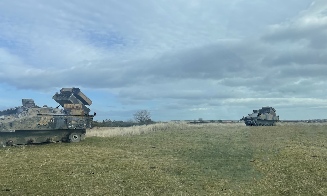 Armoured Vehicles, used as target practice, Morrich More