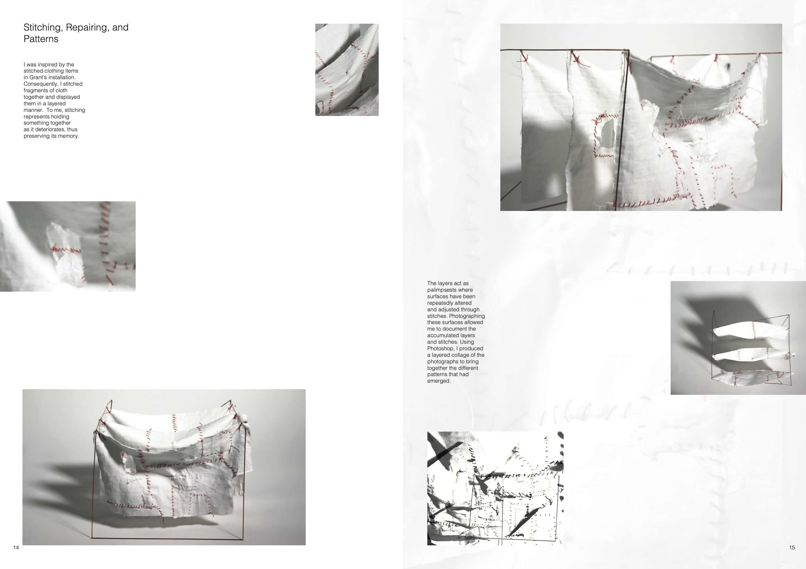 Stitching, repairing, and patterns