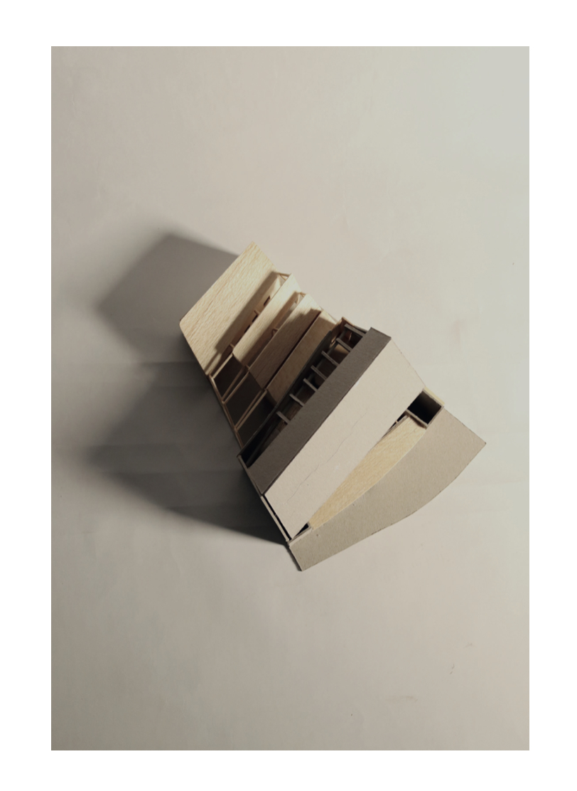 1:200 model, top view
