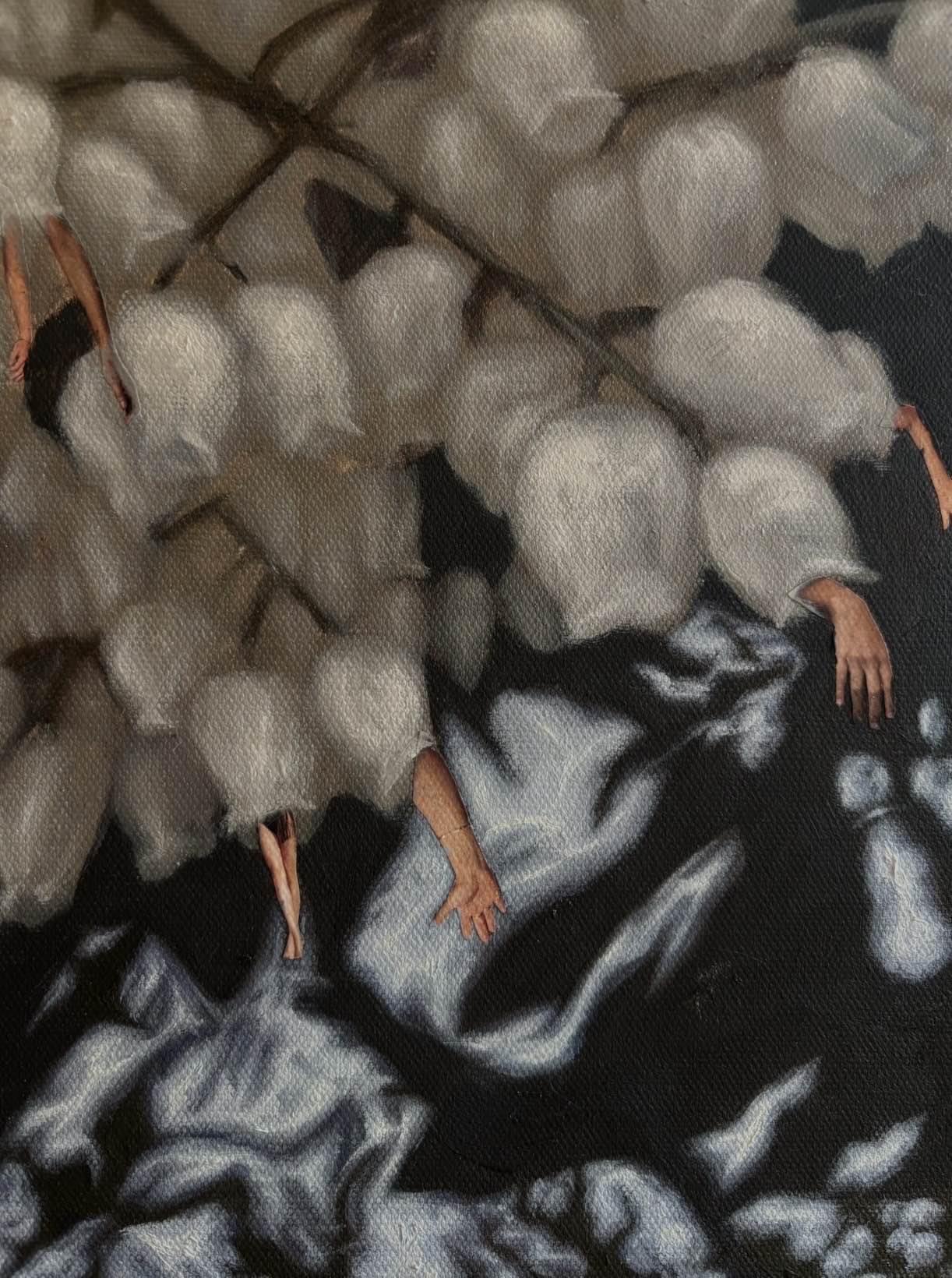 Painting and collage detail