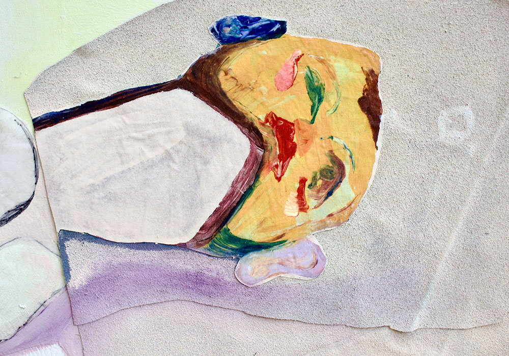 Monoprint of face