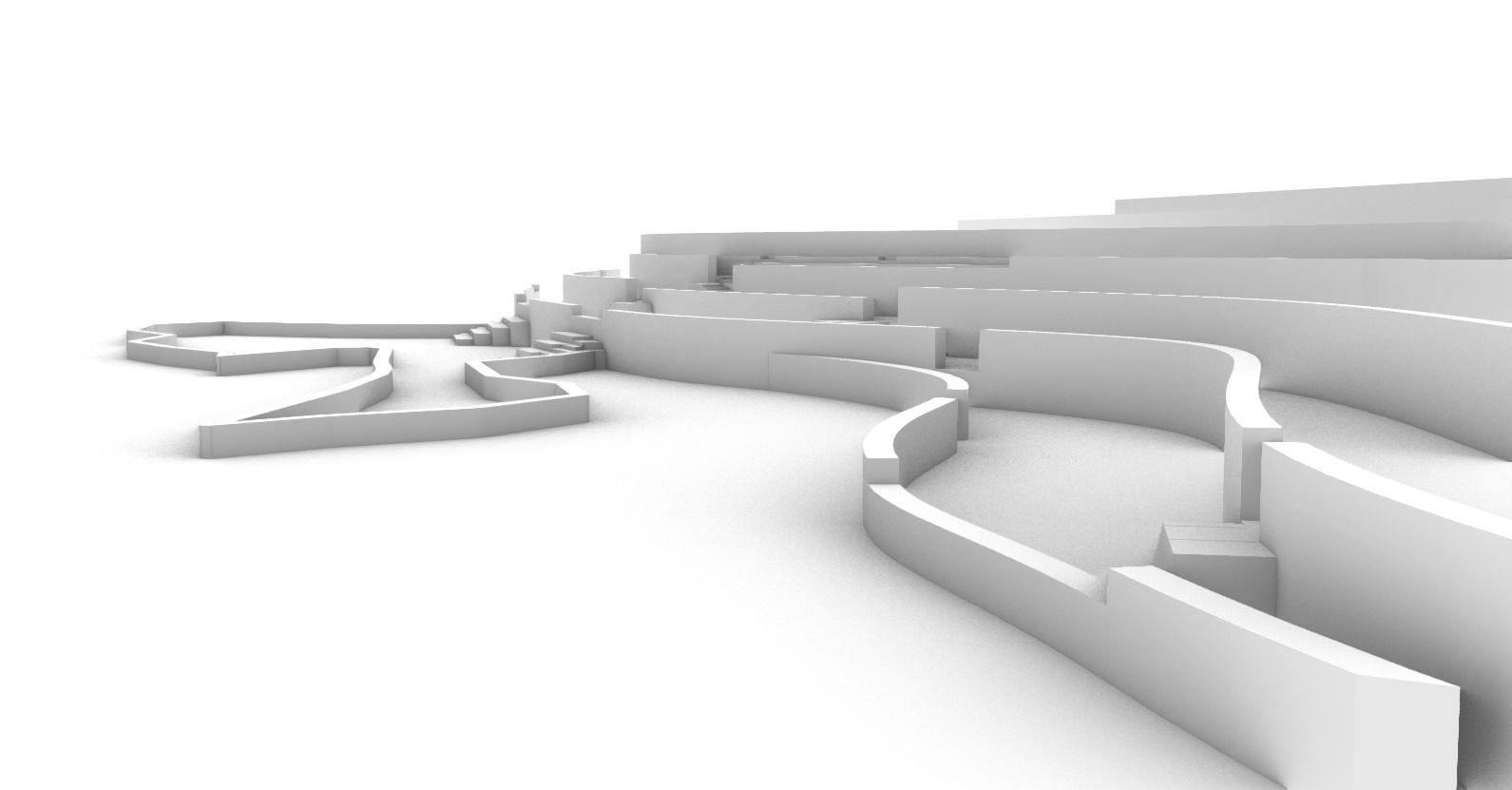 3D model of Tidal walk and pool.