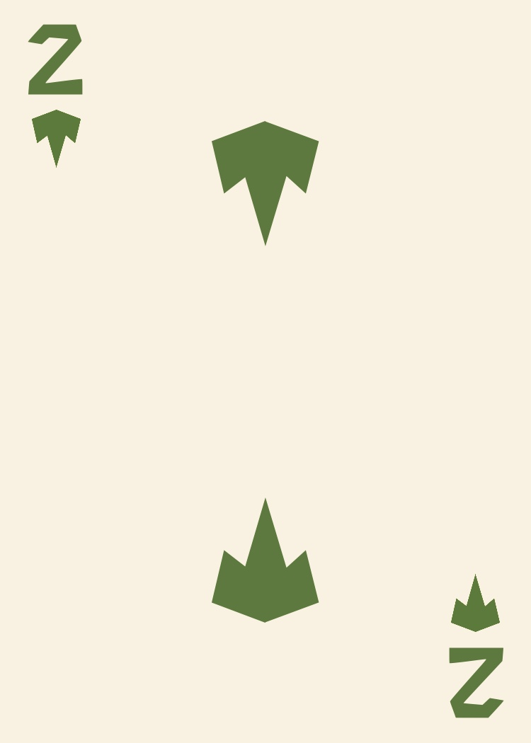 Playing card depicting the 2 of Goblins