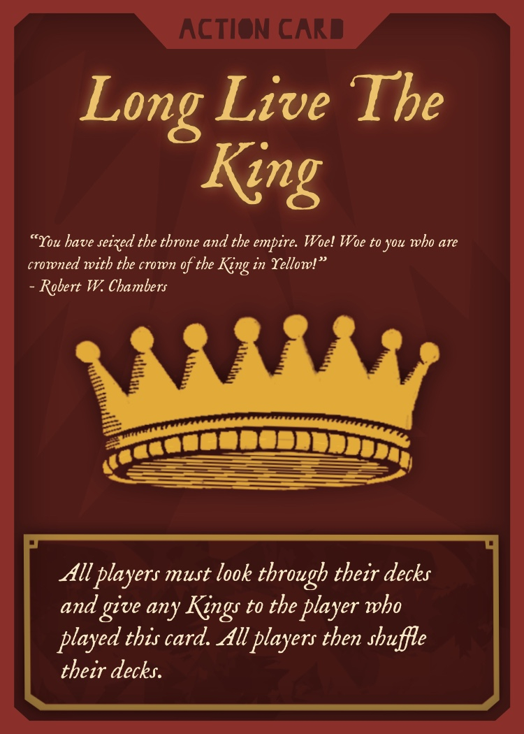 Playing card with illustration of a crown, and a description of how it functions in the game.