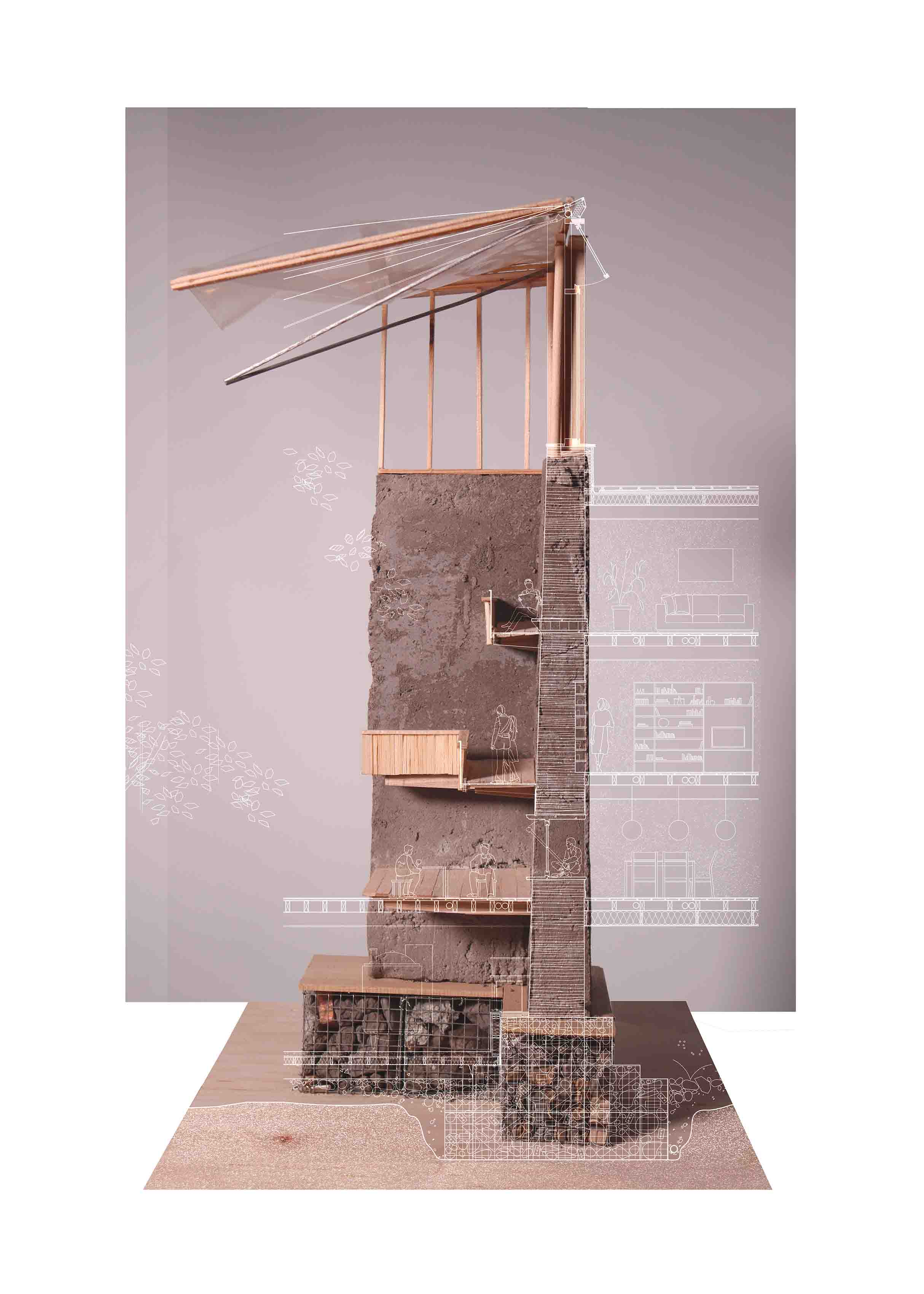Hearth of Co-habitation Sectional Model 1:50