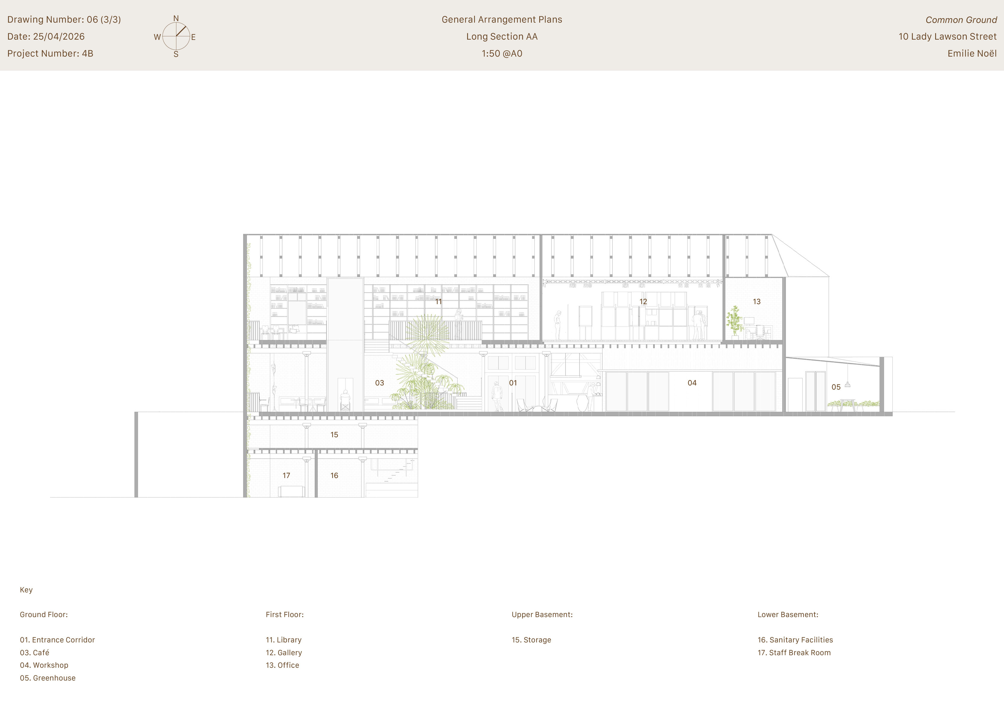 Long section plan