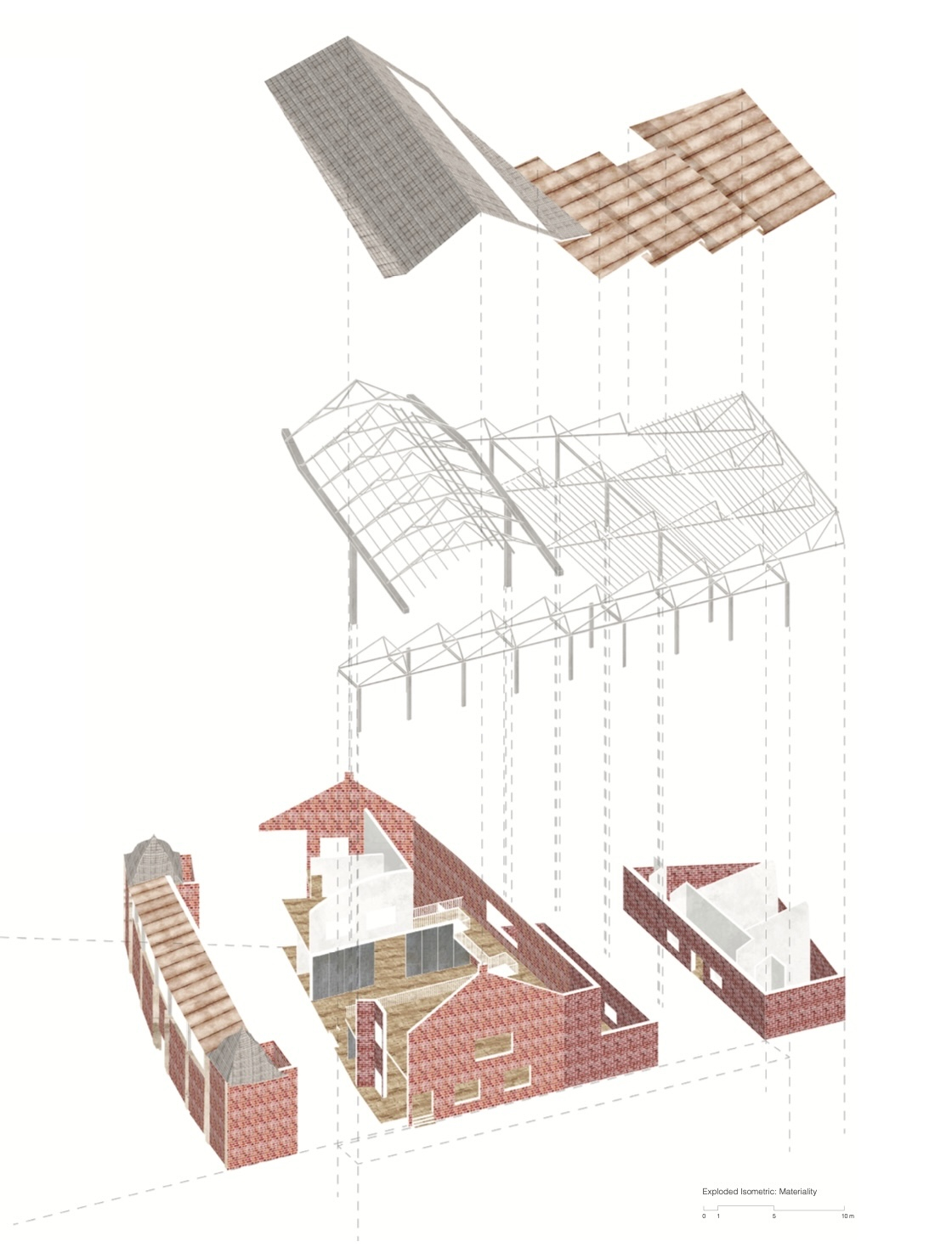 Isometric showing materiality