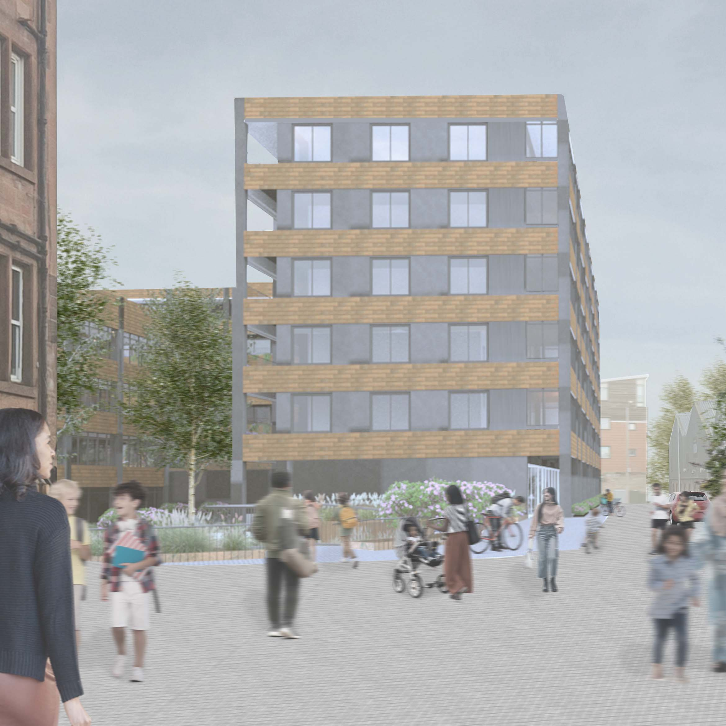 Rendered Street View of Proposal