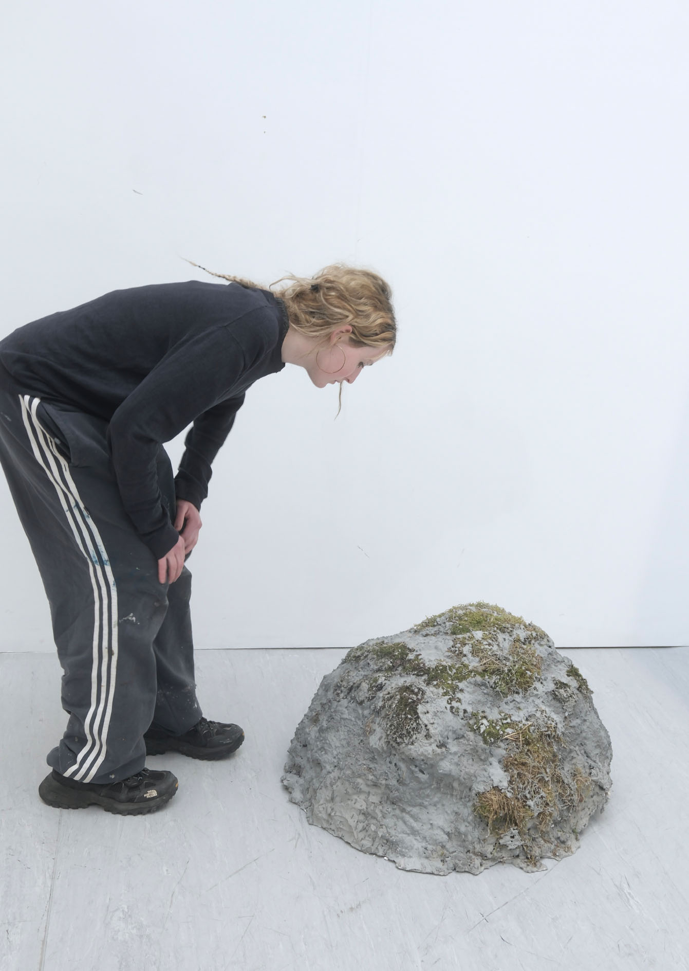 Maybe Another Time, moss and concrete, 80 x 80 cm, March 2026