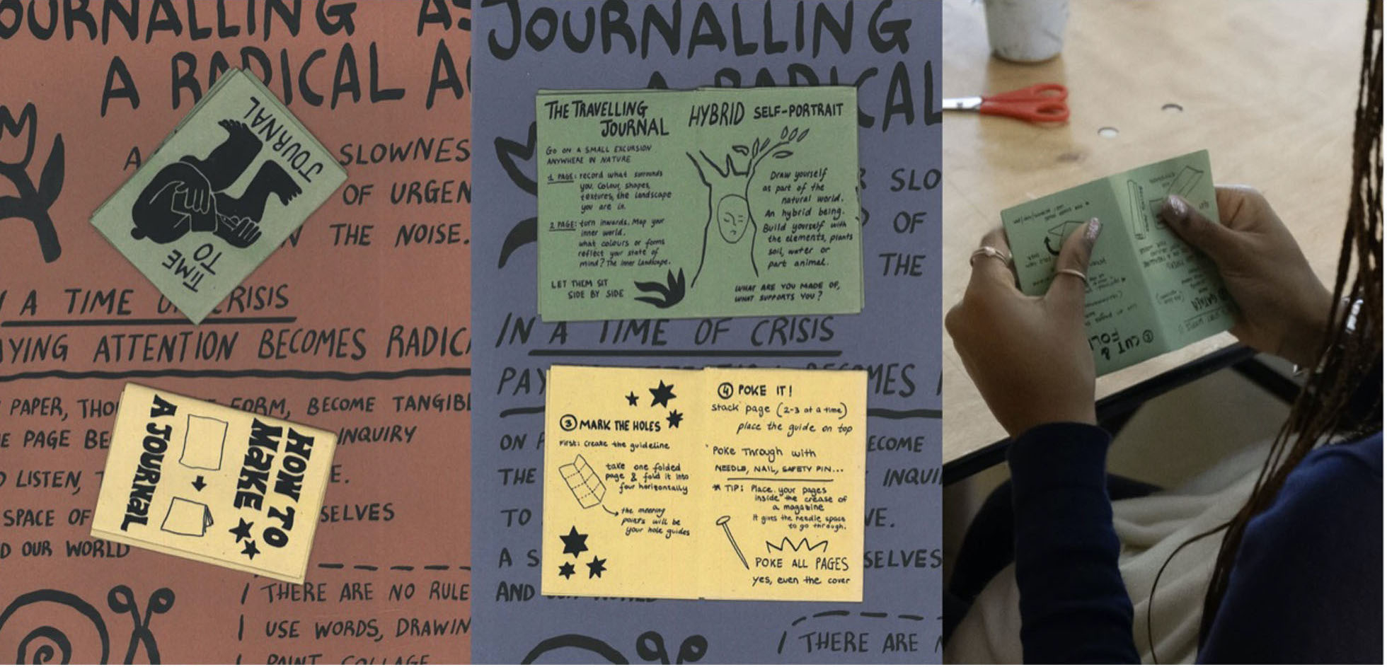 ‘How to make a Journal’ and ‘Time to Journal’ Zines 