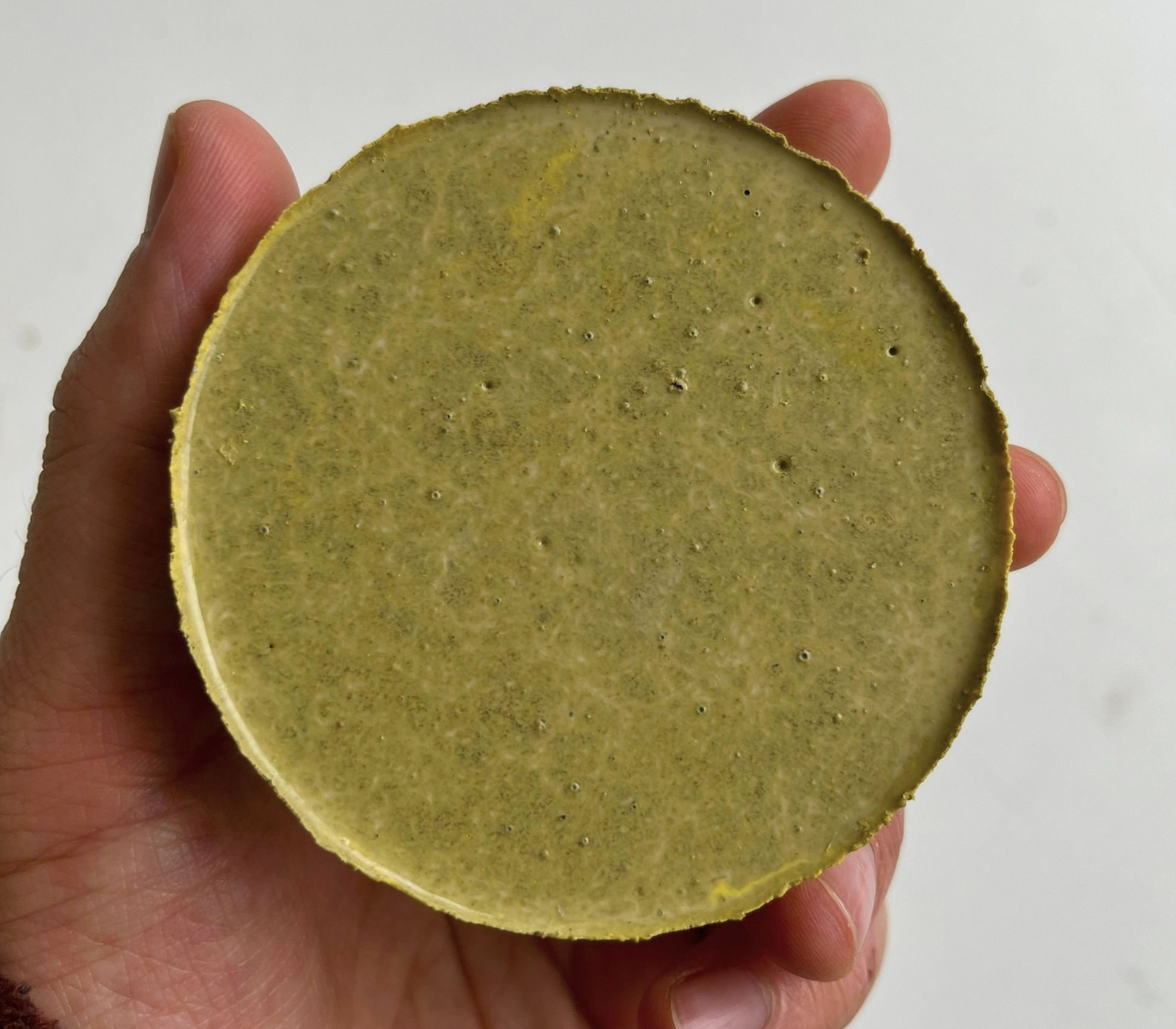 Silicone concrete material sample