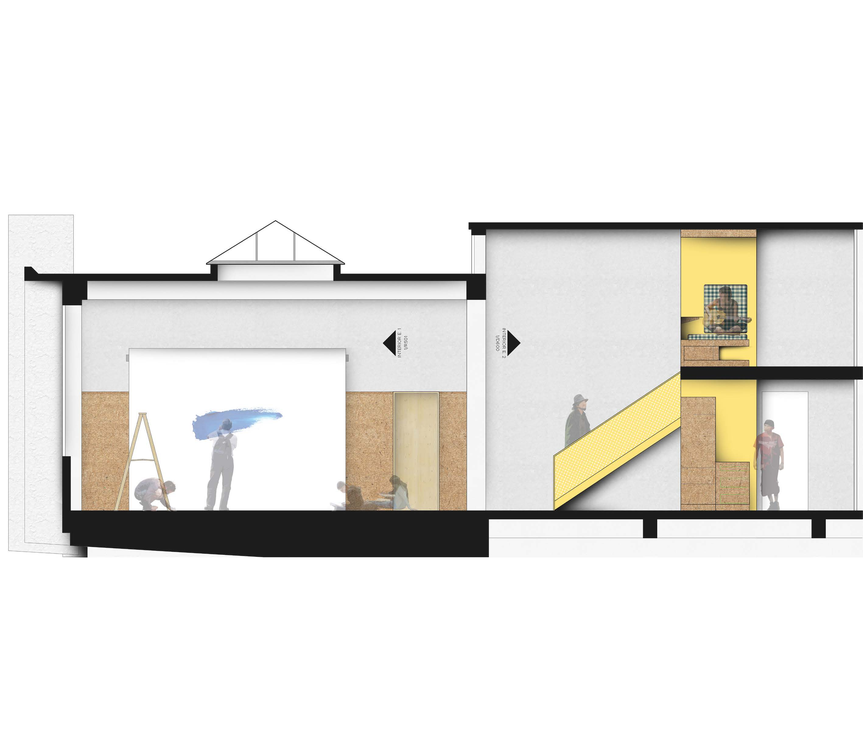 Art studio section