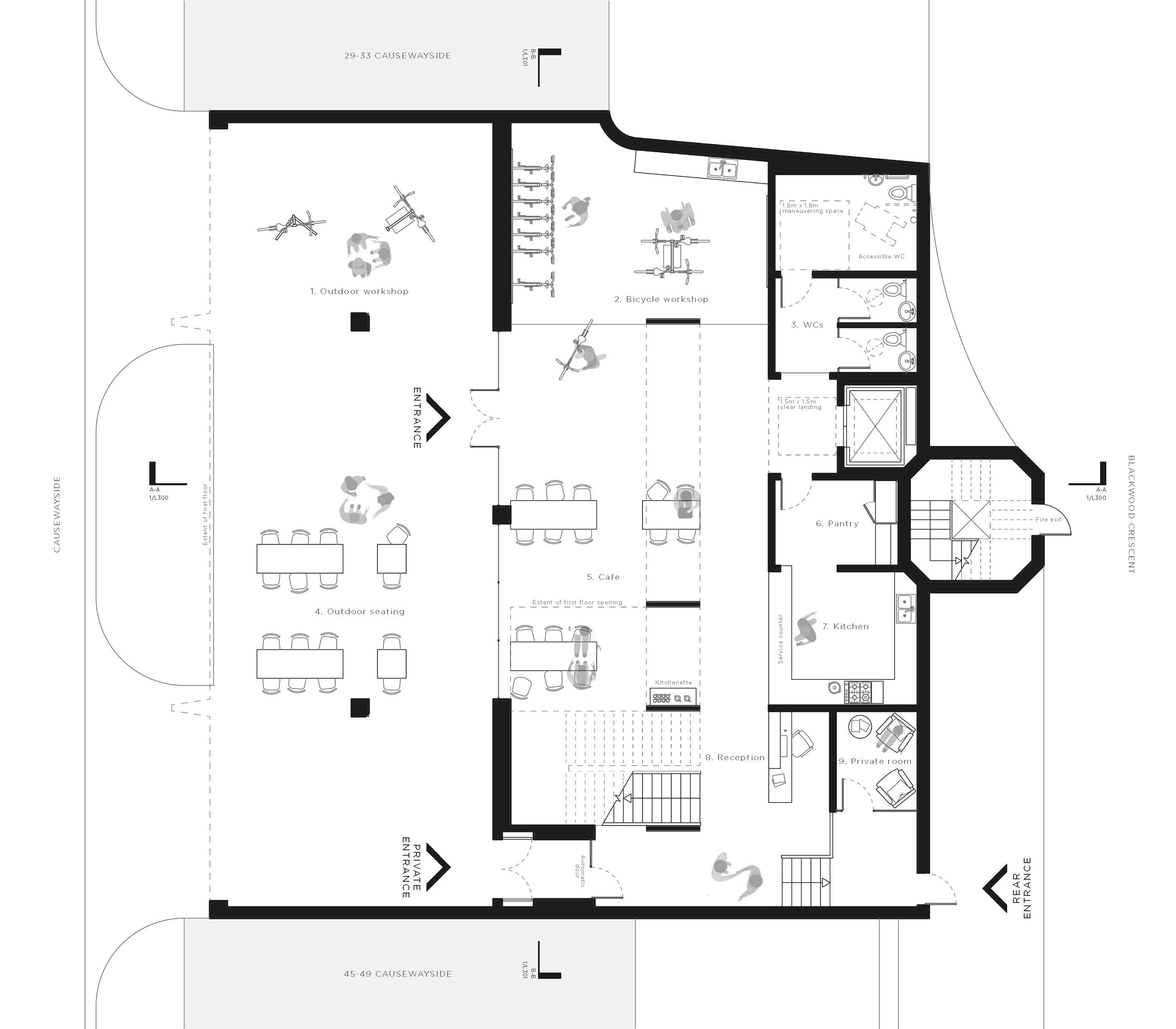 Resolved ground floor plan
