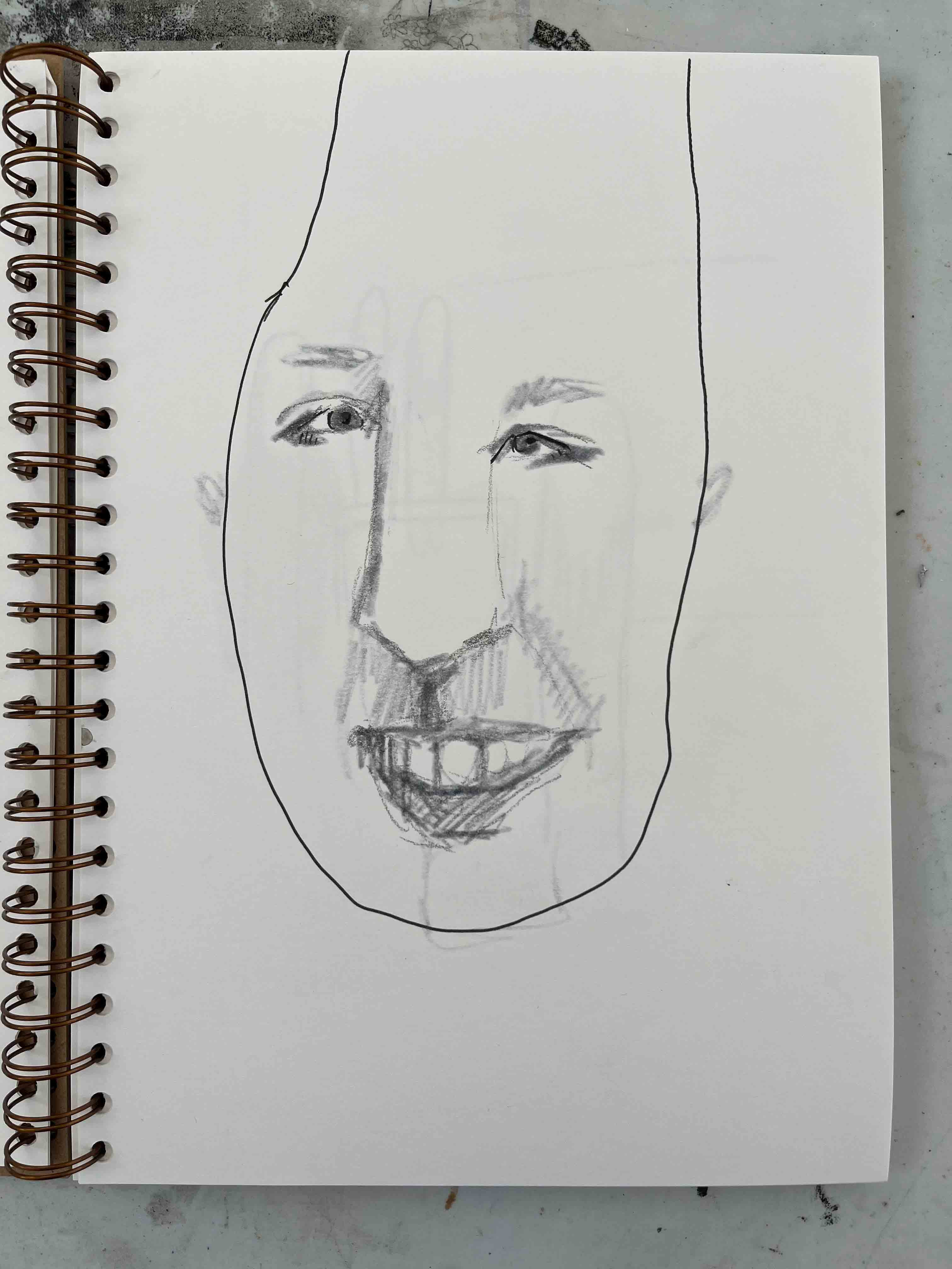 sketch. 2026. graphite and felt tip on card. A4. Edinburgh