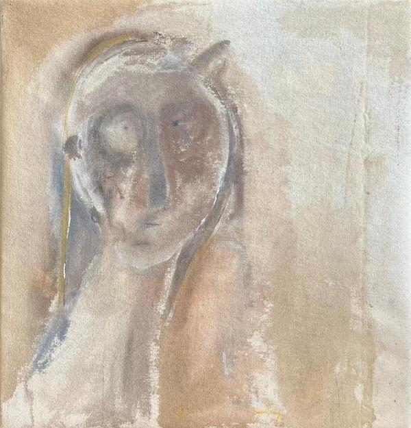 sketch. 2026. acrylic and watercolour on calico and MDF. 60 x 60 cm. Edinburgh