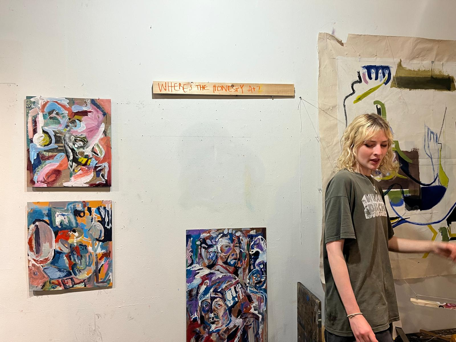 In the classroom exhibition (installation shot). 2025. SUNY Purchase, New York