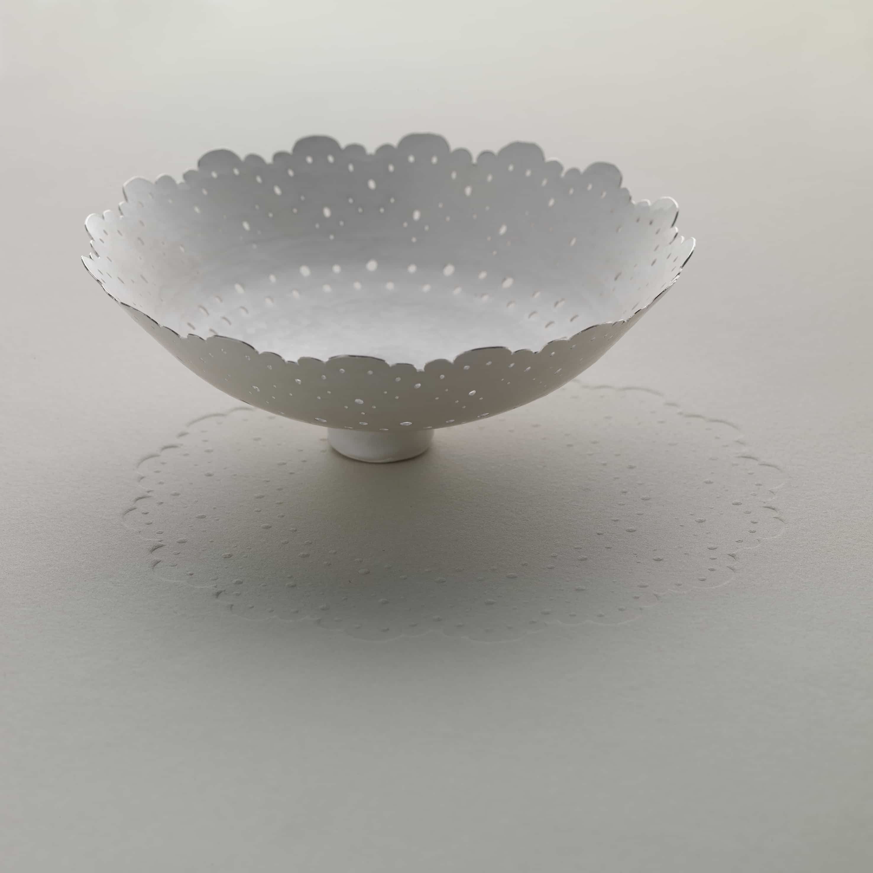 Dot Bowl, Fine Silver 