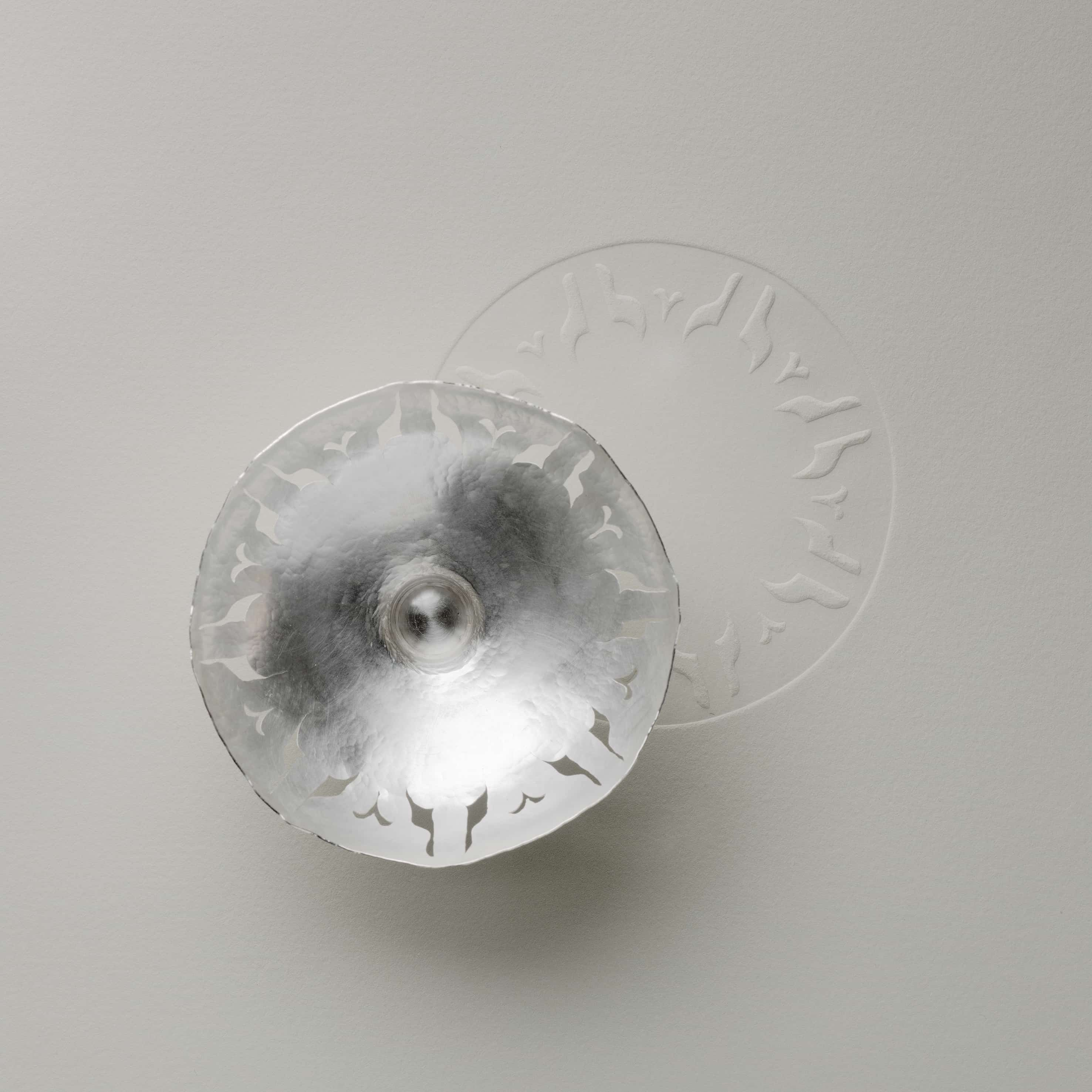 Distorted bowl medium, Fine Silver 