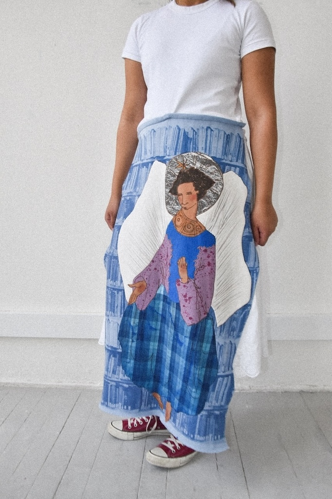 angel appliqué joggers
