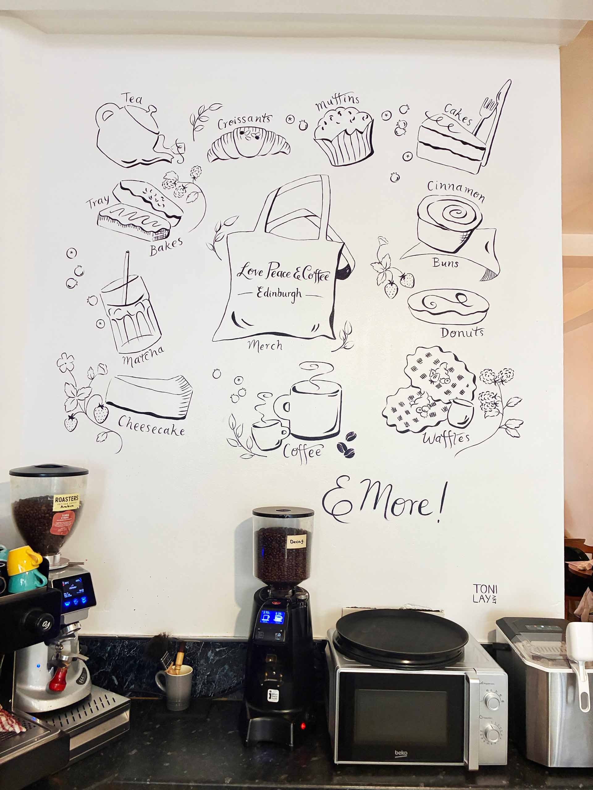 Menu Items, Love Peace & Coffee