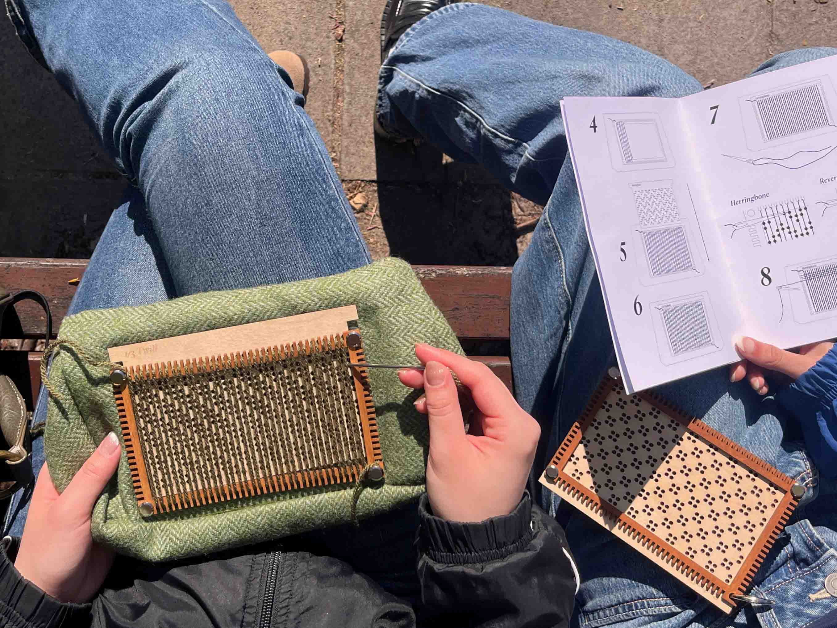 Users reading the user manual and using LOOM-inate