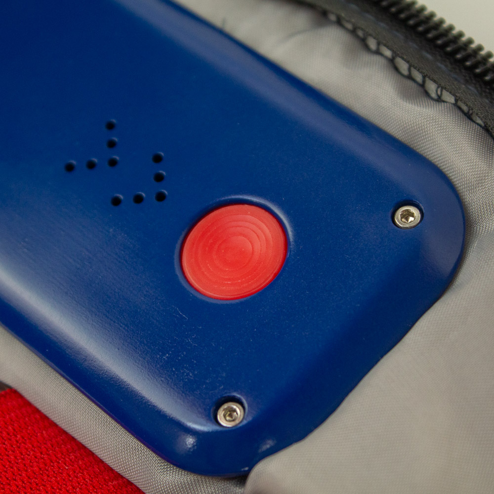 Emergency button close-up
