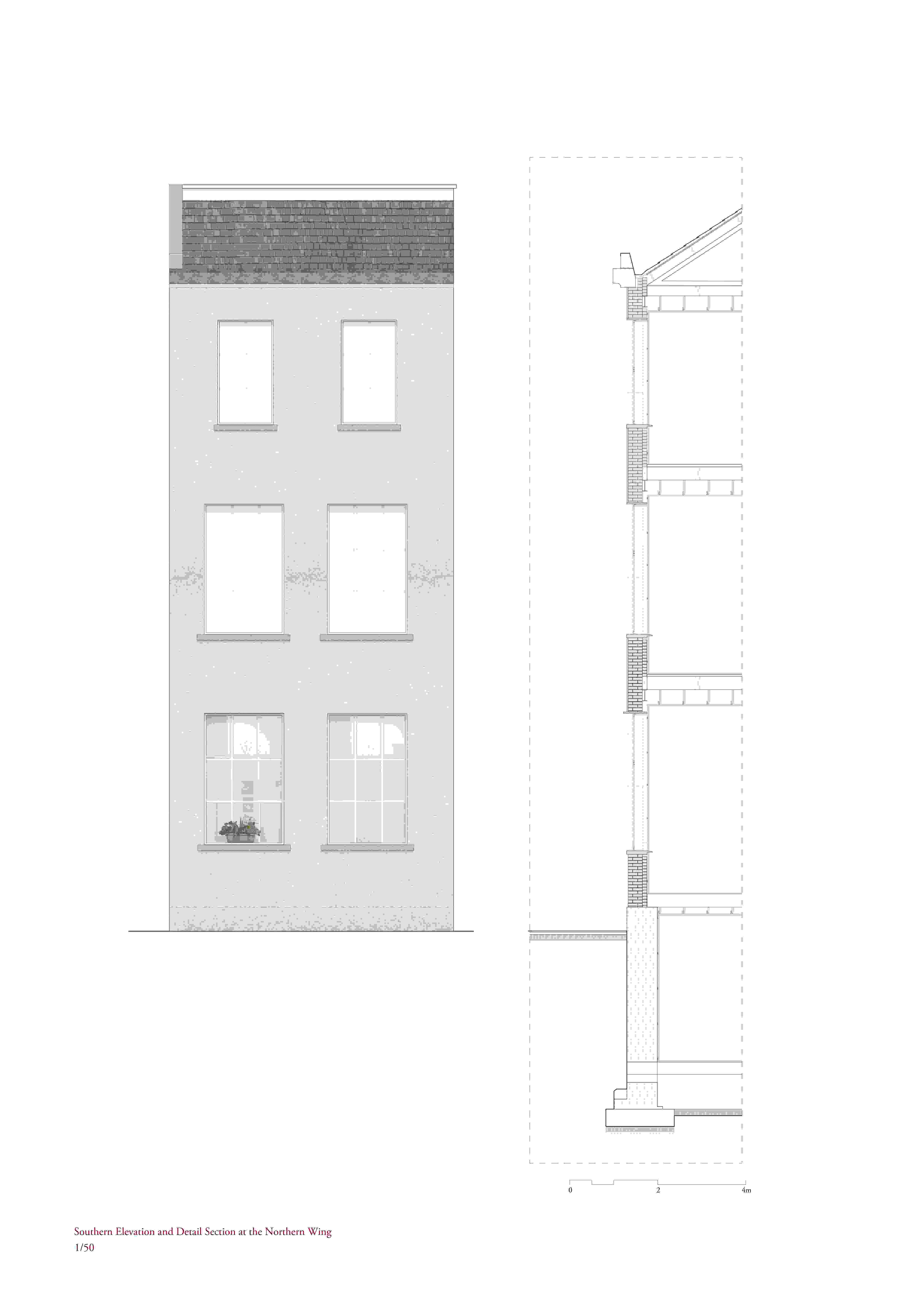 Existing detail and elevation 