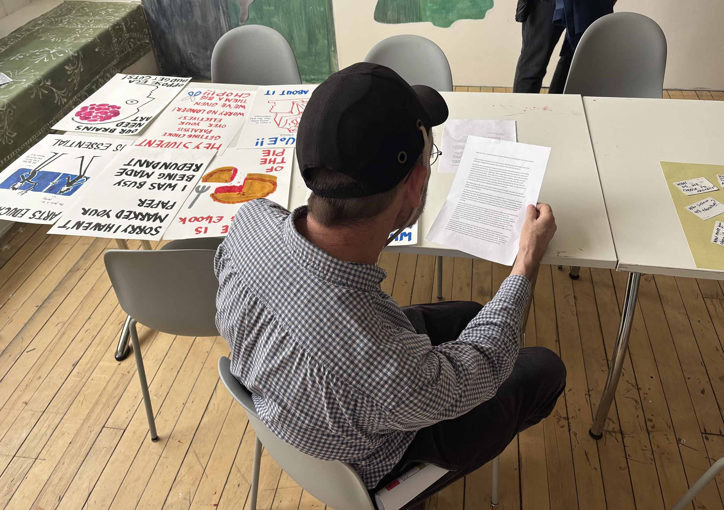 Audience interaction with letter