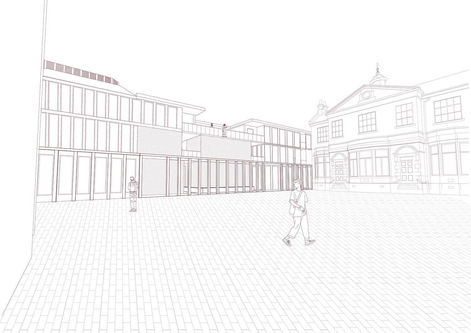 View from courtyard