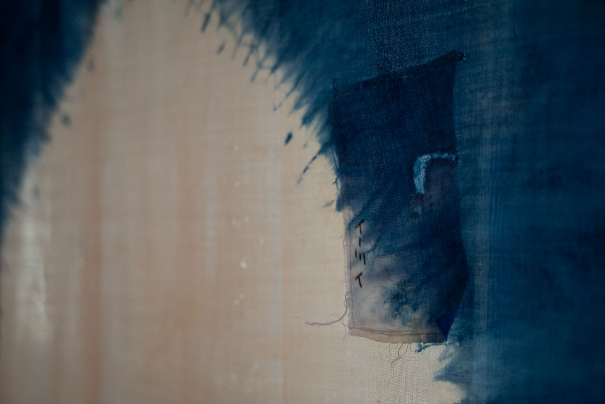 Indigo dye fabric