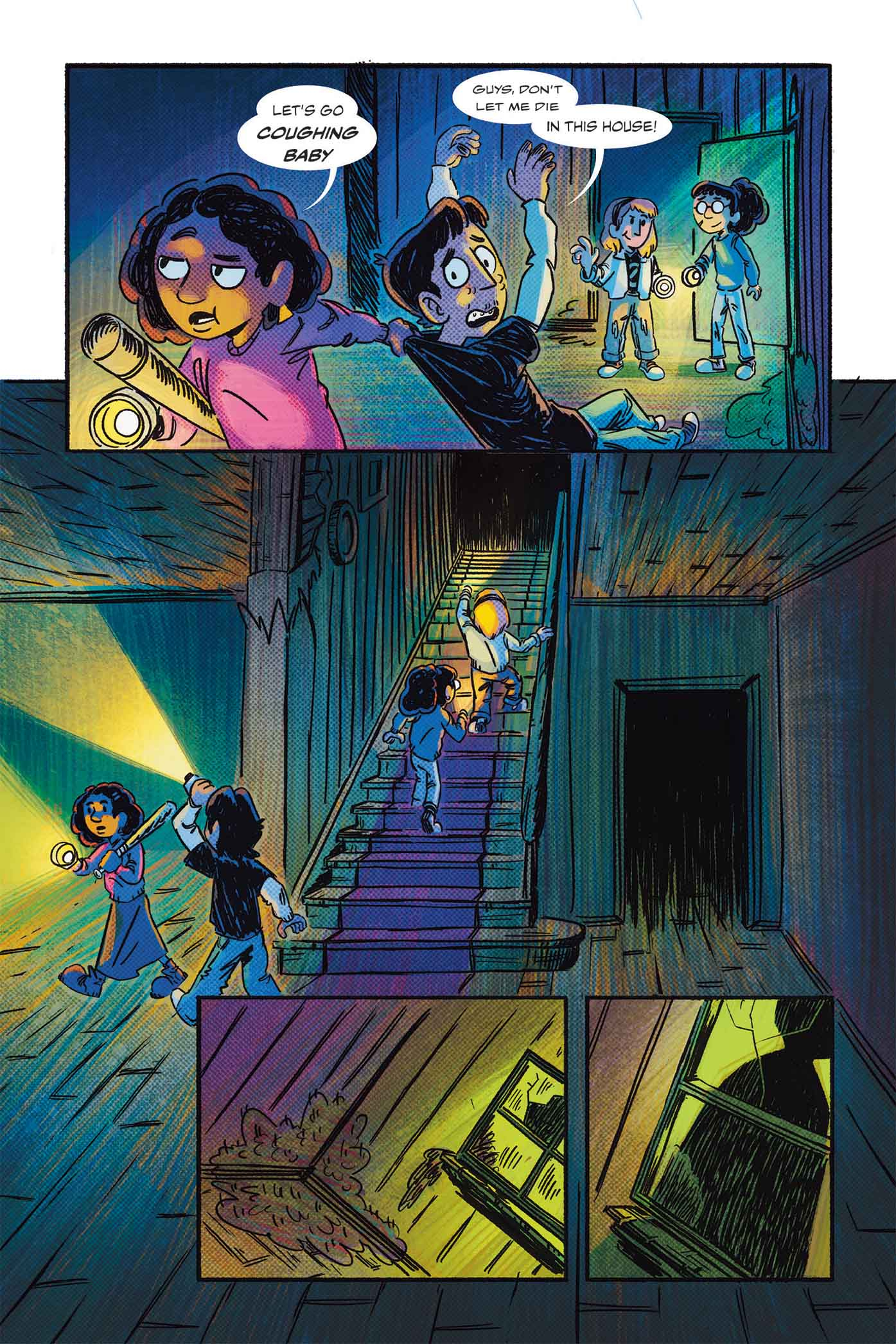 Page 8, the club splits up