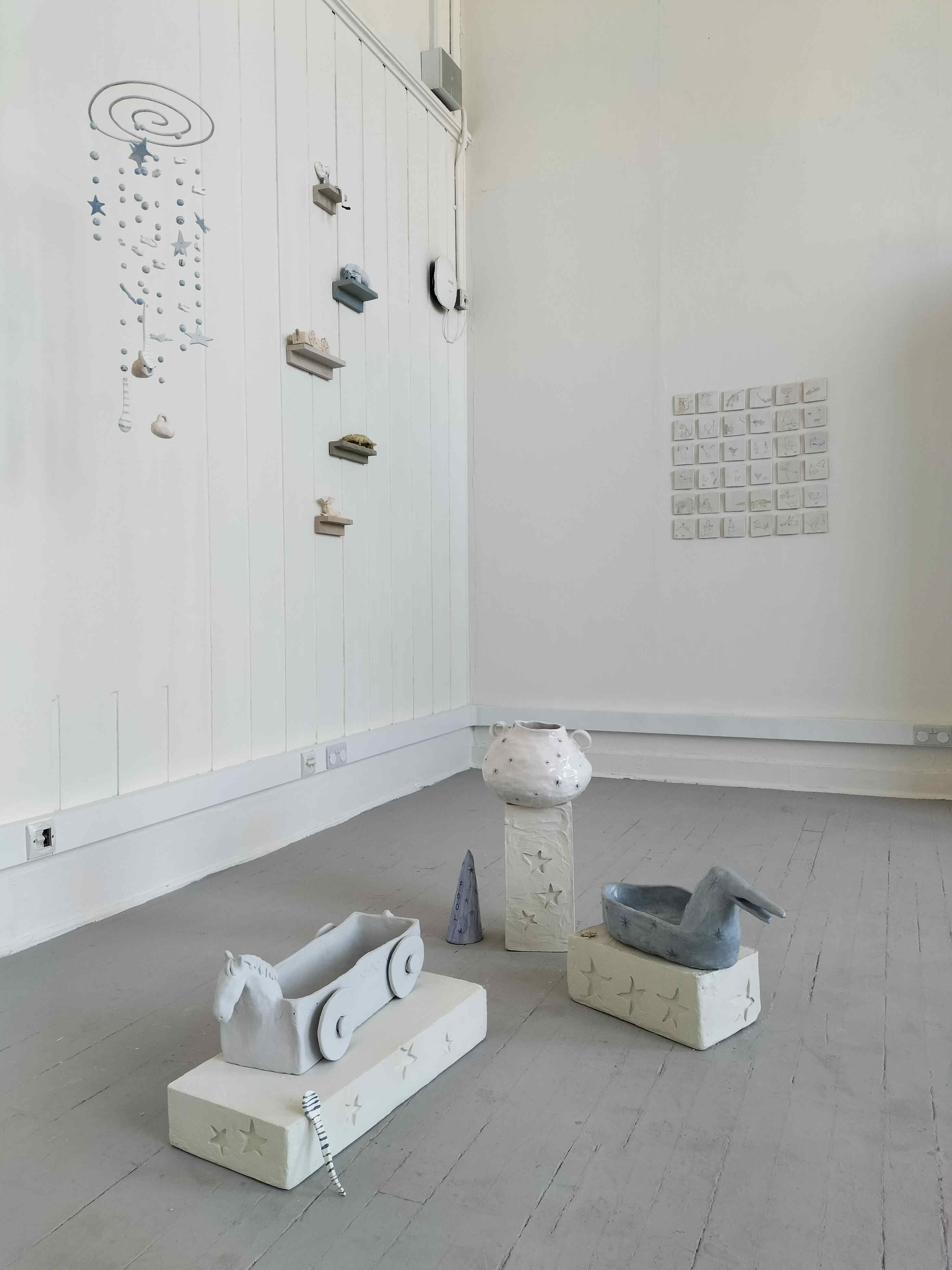 'The Milk of Dreams' ceramic installation 