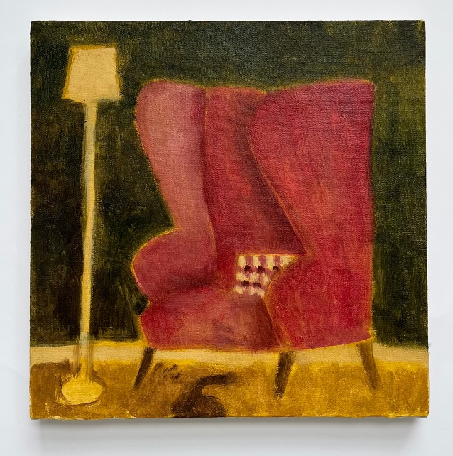 Oil on canvas wrapped board  2025 30 x 30 cm