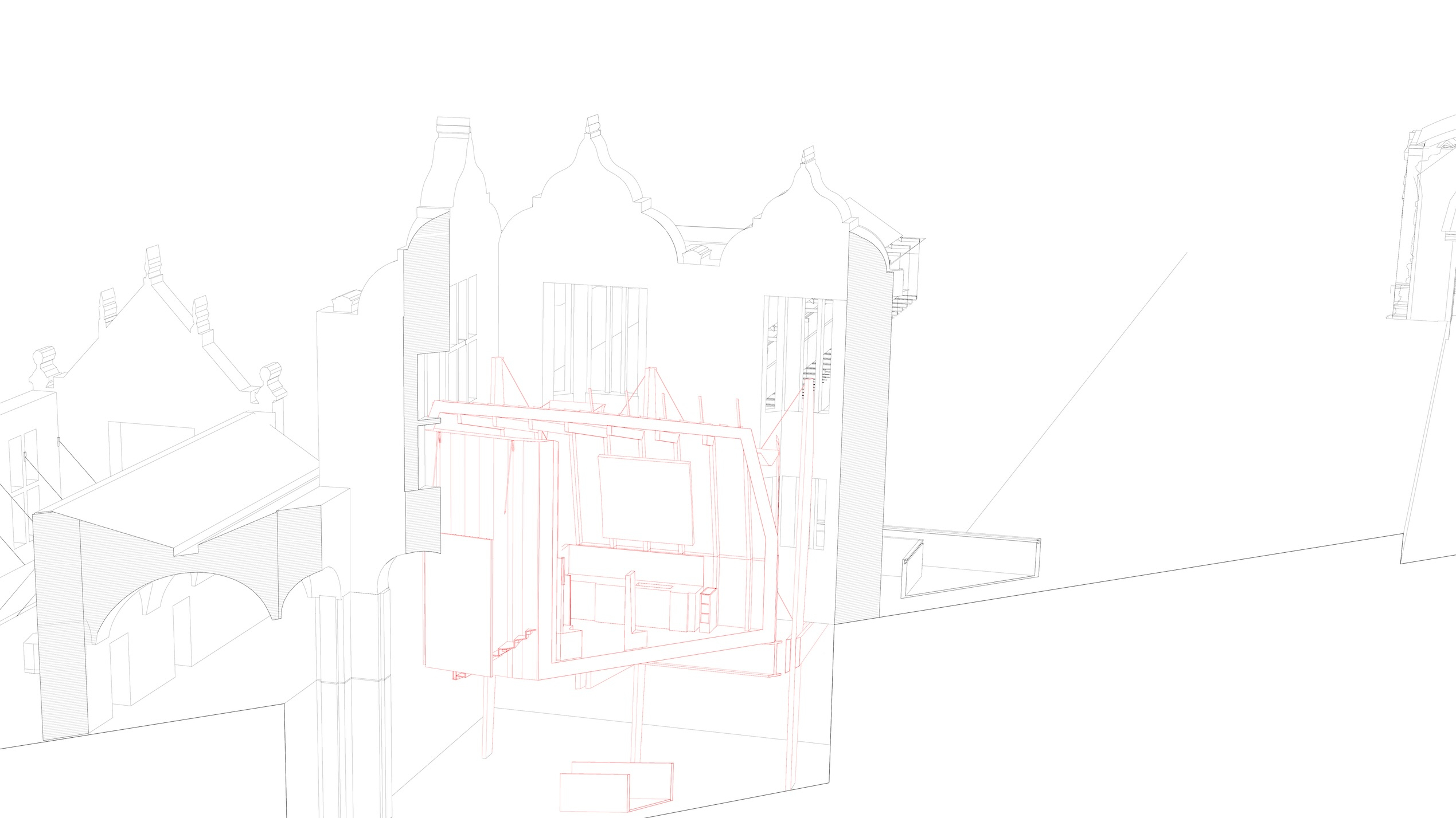 Perspective Section of Cabinet Archive