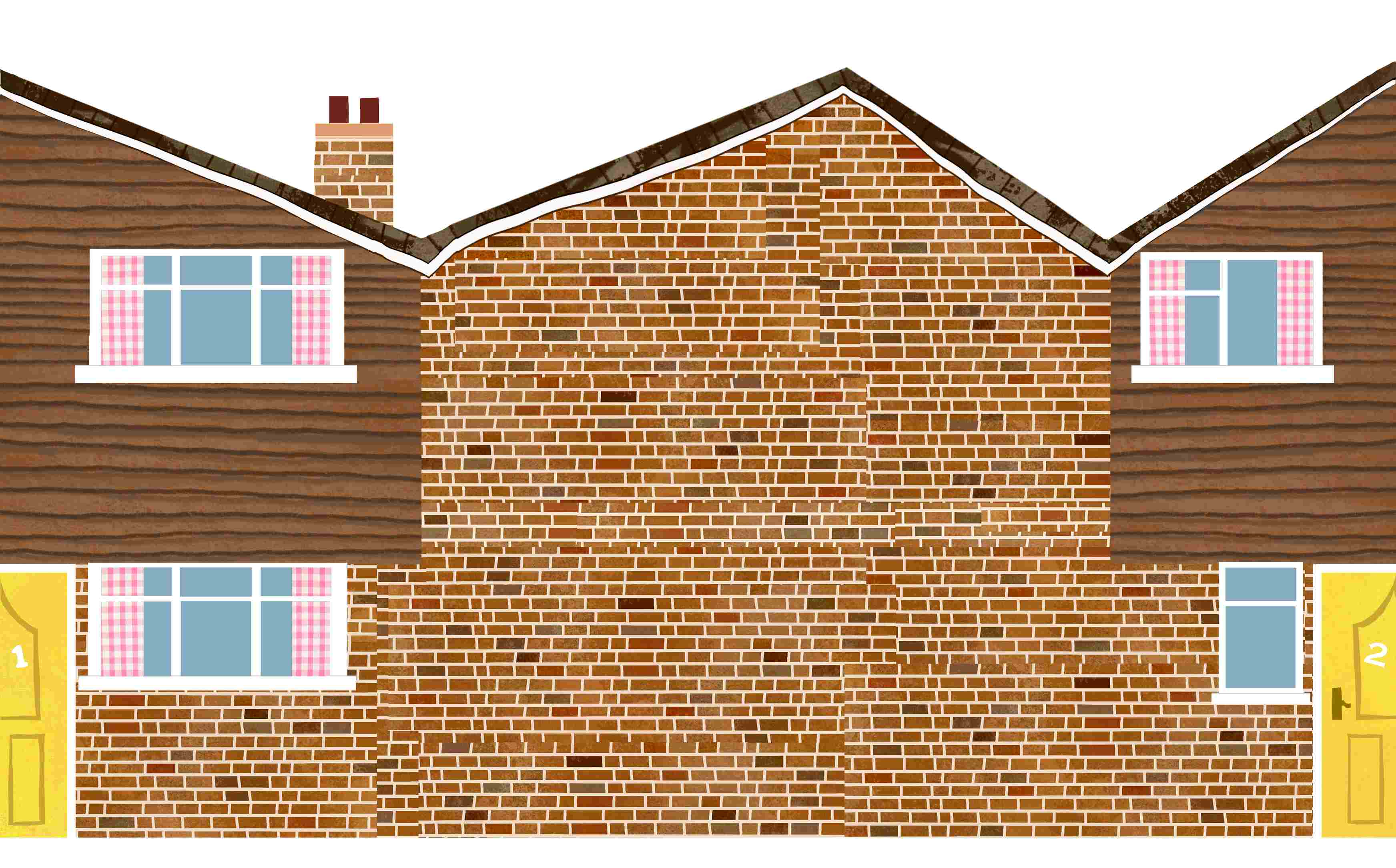 back of the 1960s house