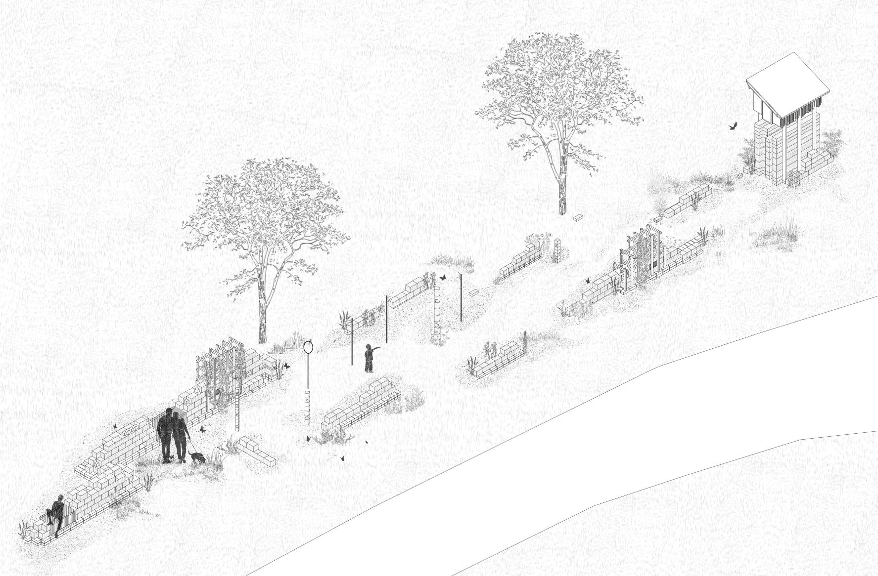 Bat Tower | Isometric of Original Design