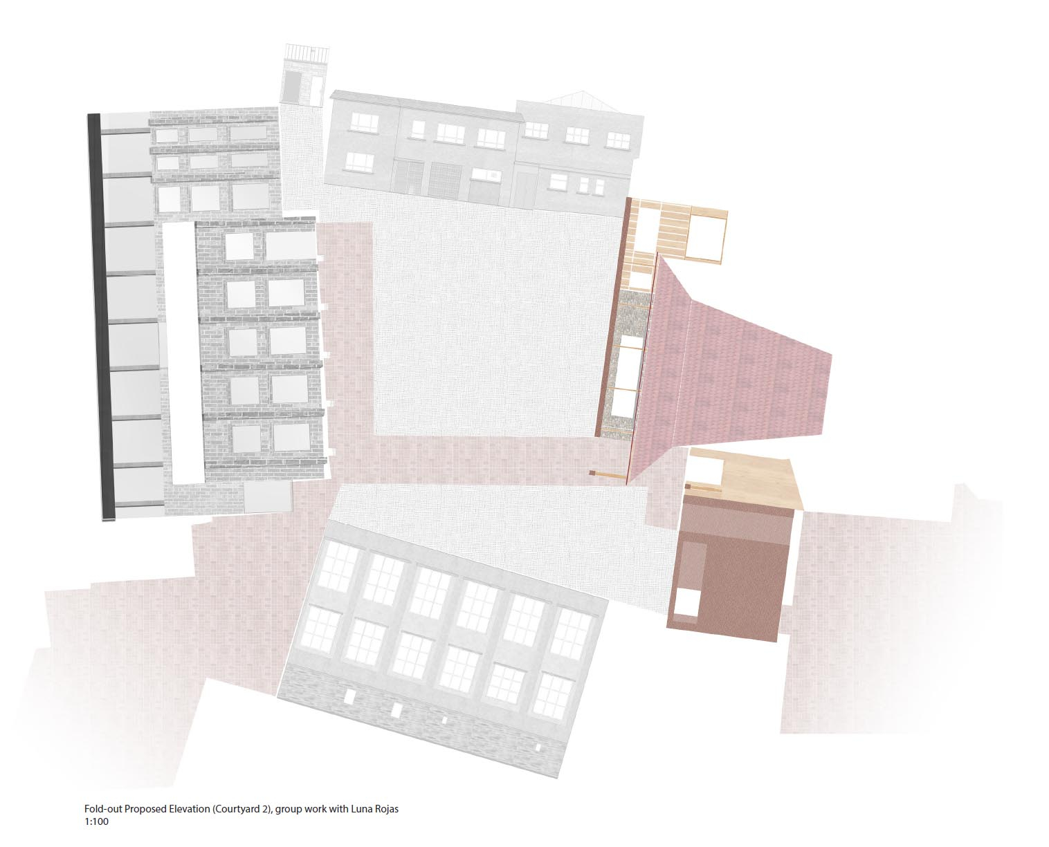group courtyard elevation