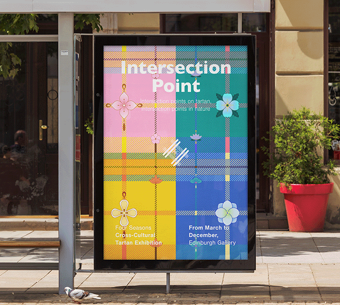Poster for Intersection Point Tartan Exhibition